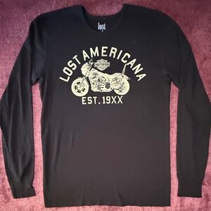 Harley Davidson X mgk lost Americana graphic thermal long sleeve tee Size XL